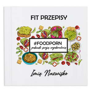 Przepiśnik Notes do Przepisów FOODPORN IMIĘ Wzory