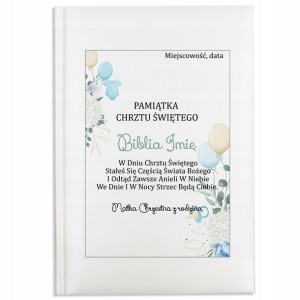 Biblia Dla Dzieci Na Chrzest Pamiątka Chrztu IMIĘ