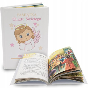 BIBLIA dla DZIECI Prezent na CHRZEST Własne IMIĘ