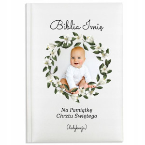 BIBLIA dla DZIECI Prezent na CHRZEST Własne IMIĘ