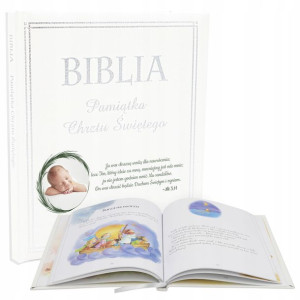 BIBLIA na Pamiątkę Chrztu Świętego PERSONALIZOWANE