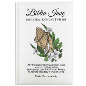 Biblia Pamiątka Od Matki Chrzestnej Personalizowan