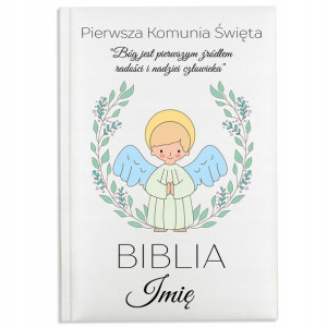 BIBLIA Personalizowana Prezent na I KOMUNIĘ WZORY