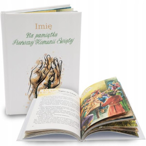 BIBLIA Personalizowana Prezent na I KOMUNIĘ WZORY