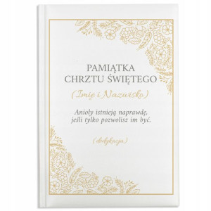Biblia Prezent na CHRZEST ŚWIĘTY Własne IMIĘ Wzory