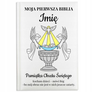 Personalizowana PIERWSZA BIBLIA Prezent na CHRZEST