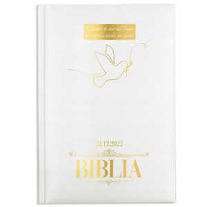 Personalizowana PIERWSZA BIBLIA Prezent na CHRZEST