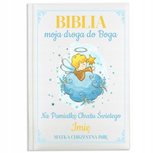 Personalizowana PIERWSZA BIBLIA Prezent na CHRZEST