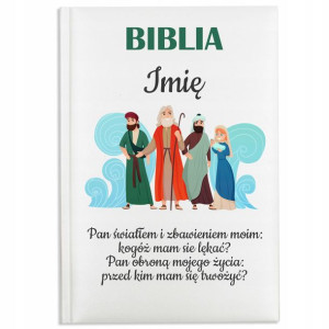 Personalizowana PIERWSZA BIBLIA Prezent na CHRZEST