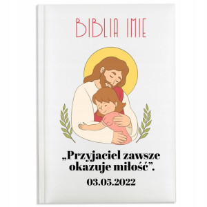 Personalizowana PIERWSZA BIBLIA Prezent na CHRZEST