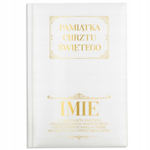 PIERWSZA BIBLIA Prezent na CHRZEST GOLD IMIĘ