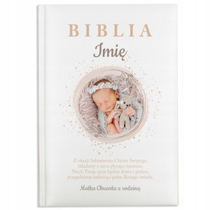 PIERWSZA BIBLIA Prezent na CHRZEST ŚWIĘTY IMIĘ Wz