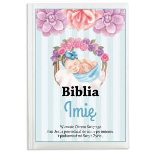 PIERWSZA BIBLIA Prezent Pamiętka Na CHRZEST IMIĘ