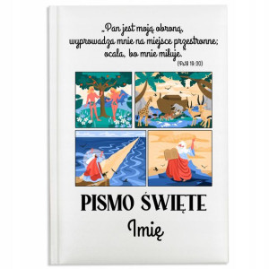 PIERWSZA BIBLIA Prezent Pamiętka Na CHRZEST IMIĘ