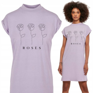 Koszula Nocna Lawendowa ROSES Różne Wzory S