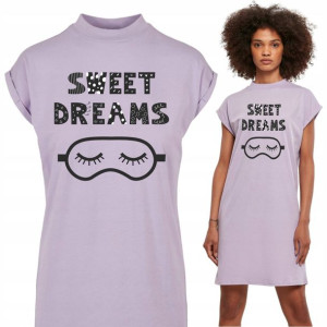 Koszula Nocna Lawendowa SWEET DREAMS Mix Wzory S
