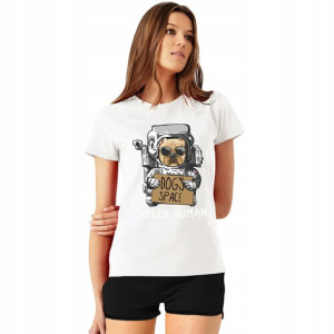 Piżama Damska T-shirt+ Szorty Teddy Misie Wzory S
