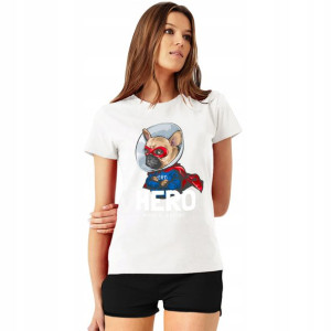 Piżama Damska T-shirt+ Szorty Teddy Misie Wzory S