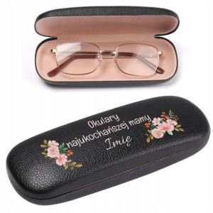 Etui Czarne Na Okulary DZIEŃ MAMY Personalizowane