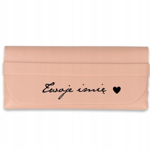 Etui Rose Gold Na Okulary Przeciwsłoneczne Imię