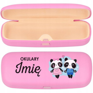 Etui Różowe Na Okulary DZIEŃ DZIECKA IMIĘ WZORY