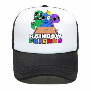 CZAPKA z Daszkiem dla Dzieci RAINBOW FRIENDS Wzory