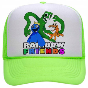 CZAPKA z Daszkiem dla Dzieci RAINBOW FRIENDS Wzory