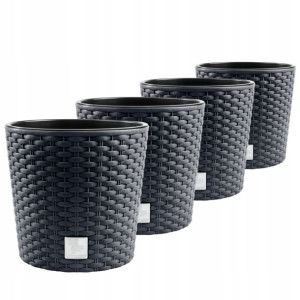 4X Doniczka Donica Rato DRTUS250L imitacja Rattanu
