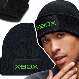 Zimowa Wygodna Czapka Czarna XBOX Top Mix Wzorów