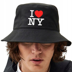 Kapelusz Bucket CZARNY Rybacki HAT Modne TOP WZORY