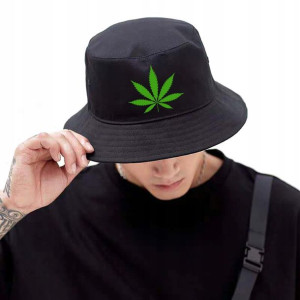Kapelusz Bucket CZARNY Rybacki HAT Modne TOP WZORY