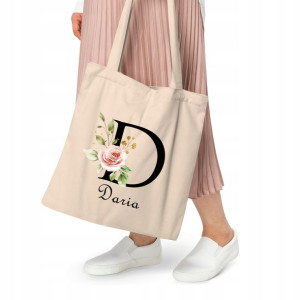 Modna Torba EKO BEŻOWA na prezent IMIĘ DARIA 01