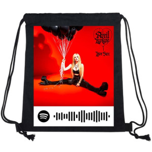 Plecak EKO Worek Czarny Do Szkoły SPOTIFY Wzory