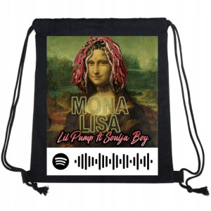 Plecak EKO Worek Czarny MONA LISA Wzory