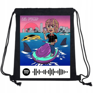 Plecak EKO Worek Czarny Na Trening QR LIL PUMP Wz