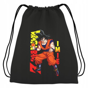 Plecak Worek Black do Szkoły DRAGONBALL IMIĘ WZORY