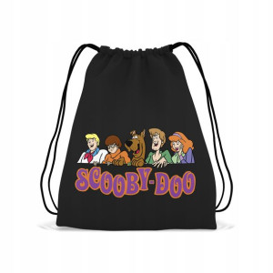 Plecak Worek CZARNY Prezent dla Fana SCOOBY DOO 02