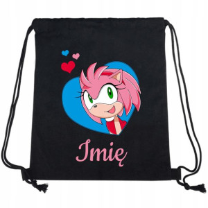 Plecak Worek Do Szkoły Przedszkola SONIC IMIĘ Wz