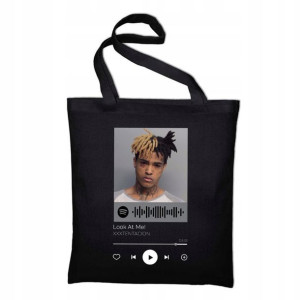 Torba Czarna ECO XXXTENTACION wzór QR SPOTIFY 17
