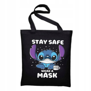 Torba ECO CZARNA Na zakupy Prezent Lilo i Stich 03