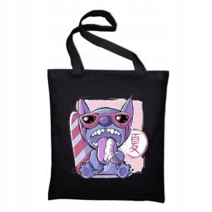 Torba ECO CZARNA Na zakupy Prezent Lilo i Stich 04