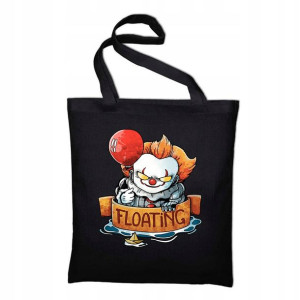 Torba ECO CZARNA zakupy Prezent It Klaun Klown 01