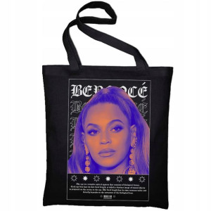 Torba Eko Czarna Długie Ucho Beyonce Wzory
