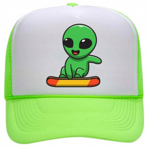 Czapka Limonka Daszek Do Szkoły ALIEN KOSMITA Wz