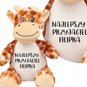 Przytulanka Żyrafa Najlepszy Przyjaciel Twoje Imię