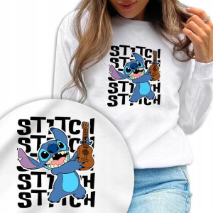 Bluza Damska Biała Lilo I Stitch Różne Wzory - M