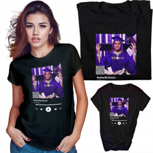 Koszulka Czarna Damska Qr Spotify T-shirt Wzory L