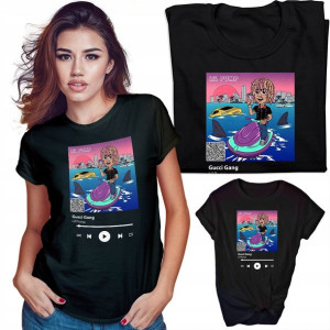 Koszulka Czarna Damska Qr Spotify T-shirt Wzory L