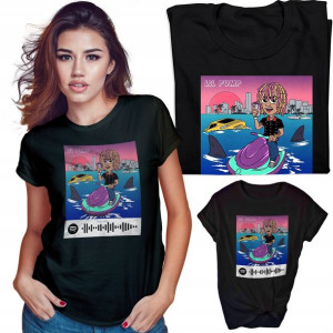 Koszulka Czarna Damska Qr Spotify T-shirt Wzory M