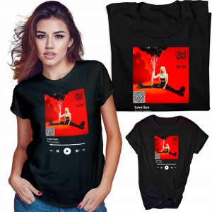 Koszulka Czarna Damska Qr Spotify T-shirt Wzory S